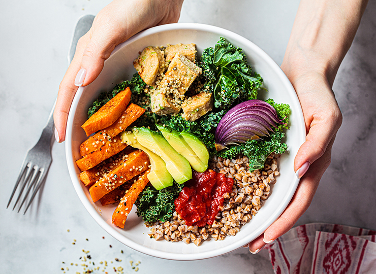 healthy rice bowl
