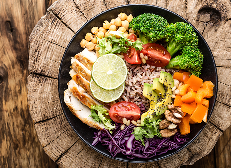 healthy rice bowl