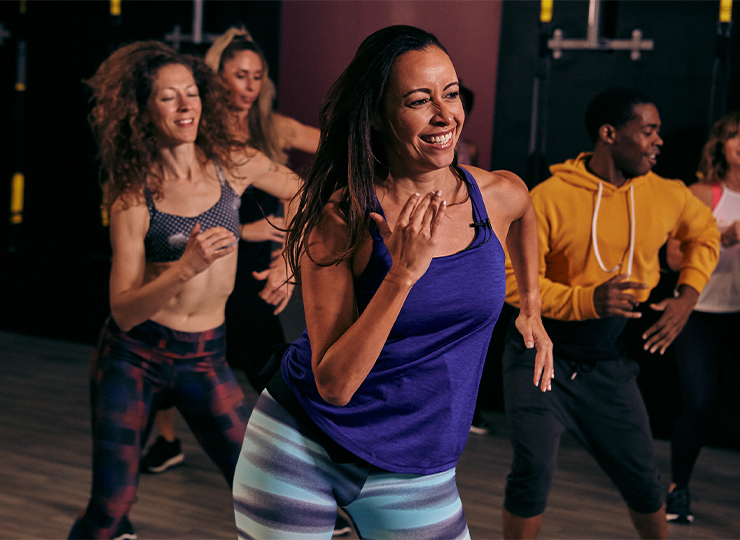 gym-goer working in dance class