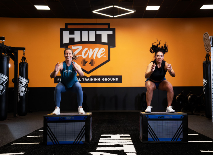 gym-goer Box Jump Squats