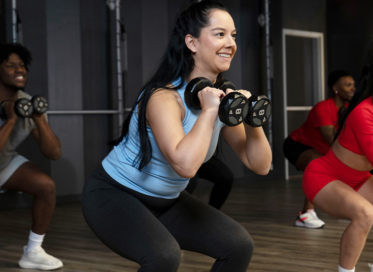 squat arm training