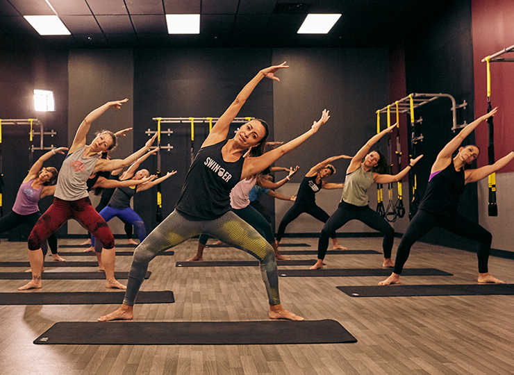 gym-goer practicing yoga