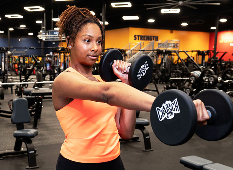woman working out